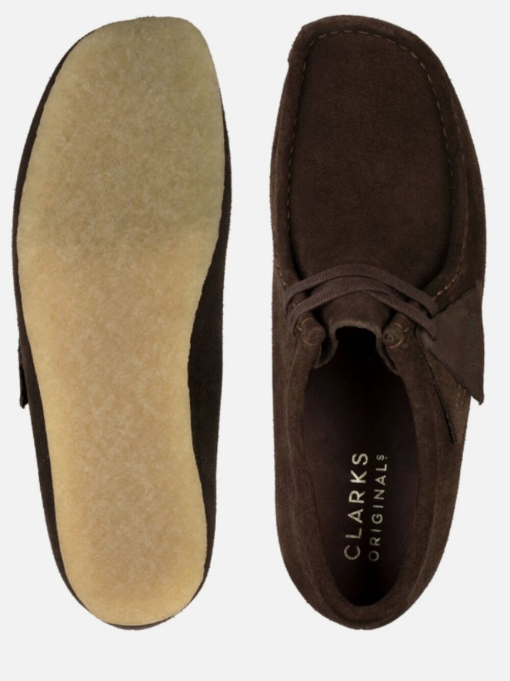 NEW Clarks Originals Men's Dark Brown Suede Wallabee Boots Shoes 26156606